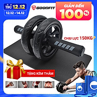 Con lăn tập bụng 2 bánh tặng kèm thảm GoodFit GF601AB