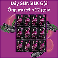 Dầu gội Sunsilk Óng mượt rạng ngời (Đen) Dây 12 gói