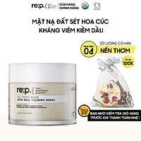 Mặt Nạ Đất Sét Hoa Cúc Giảm Viêm, Kiềm Dầu Dành Cho Da Nhạy Cảm RE:P Bio Fresh Mask With Real Calming Herbs 130g