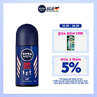 Lăn Ngăn Mùi NIVEA MEN Dry Impact Khô Thoáng (50ml) - 81610
