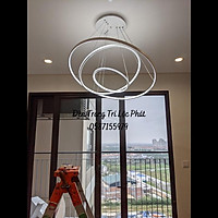 Đèn thả, đèn thả trần 3 vòng led cao cấp trang trí phòng khách, phòng ngủ, bàn ăn hiện đại sang trọng (Bảo hành 2 năm)