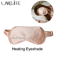 Uareliffe Silk Sleep Eye Mask Electric Three Levels Intelligent Constant Temperature Sleeping Blindfold Eye Care Heating Massager Relieve Fatigue Steam Shading Washable Eye Masks Portable Travel Household Eyepatch