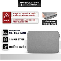 Túi chống sốc laptop lót lông mềm mại, chống xước laptop phù hợp size 13 inch, 14 inch, 15.6 inch