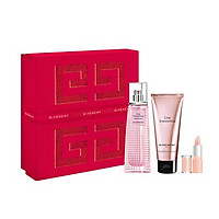 Set Nước Hoa Nữ Givenchy Gift Set Live Irresistible Blossom Crush Edt 50ml + Body Cream 75ml + Le Rouge Perfecto N01