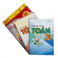 Combo Giải bài tập Toán lớp 3 + tập bọc sách vở