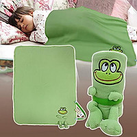 Chăn đắp bông mềm siêu sáng tạo cho bé (70x90cm) - Hình ếch xanh vui nhộn