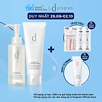 Combo Dầu Tẩy Trang d program Dưỡng Da 120ml và Sữa Rửa Mặt d program Tạo Bọt Dưỡng Da 120g