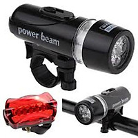 Bộ Đèn Pin Gắn Xe Đạp Power Beam Và Đèn Chiếu Hậu 5 LED WJ-101 206211
