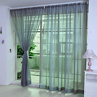Tailored 1 PCS Pure Color Tulle Door Window Curtain Drape Panel Sheer Scarf Valances