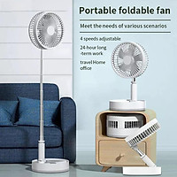 chiều cao 39 inch 4 tốc độ gió có thể điều chỉnh được quạt máy tính để bàn có thể gập lại quạt ký túc xá USB có thể sạc lại quạt di động / quạt sàn tuần hoàn