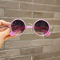 Children's sunglasses、 Children's sunglasses tide personality girls anti-UV fashion ink mirror round boys baby 2-8 sleeper