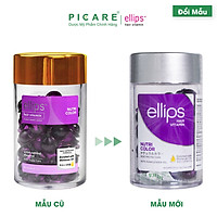 Viên Serum Dưỡng Tóc Ellips Hair Vitamin Giúp Phục Hồi Tóc, Nuôi Dưỡng Tóc Óng Mượt (Lọ 50 Viên)