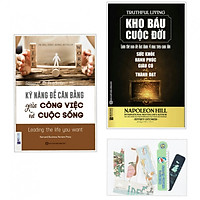 Combo Kỹ năng để cân bằng giữa công việc và cuộc sống + Kho báu cuộc đời (tặng kèm bookma