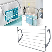 Gía phơi đồ treo ban công tiện dụng cho các căn nhà trung cư tiết kiệm diện tích, gọn nhẹ dễ sử dụng
