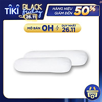 Gối ôm lông vũ Thuần Việt cao cấp siêu đàn hồi siêu mềm mịn - kích thước lớn vải bọc ngoài gối làm từ cotton cao cấp thấm hút mồ hôi, thoáng mát, tạo cảm giác êm ái