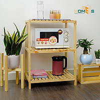 Kệ gỗ đa năng - kệ lò vi sóng 3 tầng