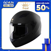 Mũ Bảo Hiểm FullFace Royal M136 (Đen Mờ)