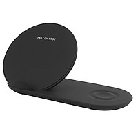 Đế Sạc Không Dây Chuẩn Qi 2 Trong 1 Cho Samsung S9 8 Note 8 9 Galaxy Watch (10W)