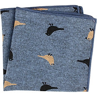 Unisex Cartoon Printing Patterns Cotton Pocket Square Casual Suit Handkerchief