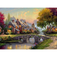 Tranh ghép hình 1000 mảnh 2cm khổ 54×74 – Tranh xếp hình Puzzle cao cấp Ngôi nhà hạnh phúc – Happy House