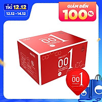 Bao cao su 0.01 OLO Passionate Factor, siêu mỏng, nhiều gel bôi trơn, truyền nhiệt tốt - Hộp 10bcs