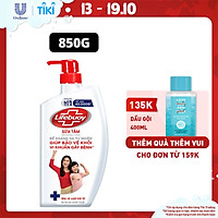Sữa tắm 850g Lifebuoy Sạch khuẩn Bảo vệ khỏi 99.9% vi khuẩn gây bệnh tốt nhất Bảo vệ vượt trội 10 Mạnh mẽ với thành phần chứa ion Bạc+ hỗ trợ cùng đề kháng da tự nhiên