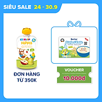 Dinh dưỡng 100% Trái cây nghiền Organic HiPPiS Táo lê Chuối