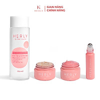 Bộ chu trình dưỡng môi 4 bước tái tạo sắc tố làm hồng môi toàn diện HERLY Lip Care Routine