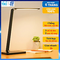 Đèn chống cận kiêm sạc không dây SEASY SS12 loại tích điện, 5 chế độ ánh sáng, cảm ứng nhôm cao cấp, tiết kiệm 80% điện năng, cổng USB sạc nhanh 5V1A - Hàng chính hãng