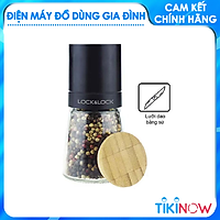 Lọ xay tiêu cầm tay Lock&Lock CKO115 140ml - Hàng chính hãng - Lọ bằng thủy tinh, lưỡi dao bằng sứ xay nhuyễn tốt, nắp bằng gỗ sồi, tiện dụng, dễ sử dụng