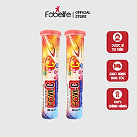 {COMBO} 2 Tuýp viên sủi tăng cường sức đề kháng 500mg FOVI-C- Tuýp 20 viên