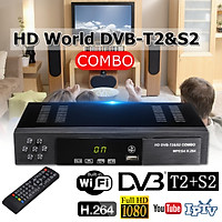 Digital Satellite Terrestrial TV Receiver DVB T2+S2 HD 1080P Decoder Set-top BOX