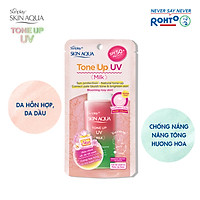 Sữa Chống Nắng Nâng Tông Dành Cho Da Dầu/Hỗn Hợp Sunplay Skin Aqua Tone Up UV Milk Happiness Aura (Rose) (Cho Da Sáng Hồng, Khuyết Điểm Xanh) (50g)