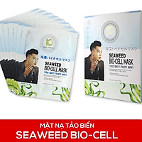 Hộp 8 Mặt nạ tảo biển Nhật Bản KimKul Seaweed Bio-Cell Mask 20gr/gói.