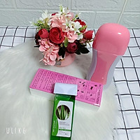 Bộ máy wax lông mini màu hồng + 1 thanh sáp + 5 tờ giấy wax lông siêu sạch