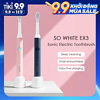 Xiaomi Mijia SO WHITE PINJING EX3 1pc Sonic Bàn chải đánh răng điện không thấm nước có thể sạc lại cho Bàn chải đánh răng tự động siêu âm