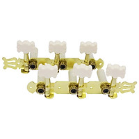 1 Pair of Y-03 Plastic Columns Golden Guitar Knob for Classical Guitar