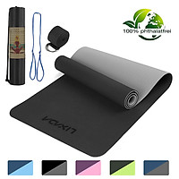 72x24IN Non-slip Yoga Mat TPE Eco Friendly Fitness Pilates Gymnastics Mat Gift Carrying Strap and Storage Bag