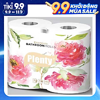 4 Cuộn Giấy vệ sinh cao cấp PLENTY 3 Lớp 280 Tờ/cuộn