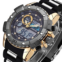 STRYVE Men's Fashion Multifunctional Double Movement 3-degree Waterproof Youth Sports Watch 8001