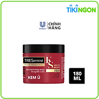 Kem Ủ Tóc TRESEMME Keratin Smooth Cho tóc khô xơ rối Tinh Dầu Argan & Keratin Dưỡng Tóc Vào Nếp Suôn Mượt 180ml