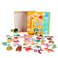 Đồ chơi gỗ tranh ghép hình động vật cho bé từ 2 tuổi, xếp hình puzzel thông minh