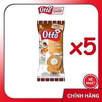 Combo 5 Gói Bánh Bông Lan Cà Phê Trứng Otto 38g
