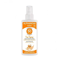 Kem chống nắng hữu cơ cho bé SPF50 dạng xịt Alphanova BeBe 125g