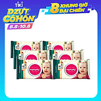 Combo 6 Gói Khăn Giấy Ướt Mamamy 100 Tờ Không Mùi (100 Tờ x 6 Gói)