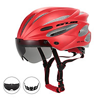 Bicycle Helmets Integrally Molded Cycling Helmets with Detachable Magnetic Goggles Mountain Road Bike Riding Outdoor