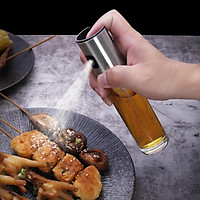 Oil Dispenser 100ml Leakproof Olive Oil Bottle Glass Bottle Cooking or Grilling Olive Oil Dispenser for Kitchen Camping, Easy Refill & Cleaning