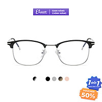 Gọng kính cận tròn bầu kim loại nam nữ Elmee E2713 thời trang trẻ trung nhiều màu