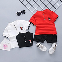 Bộ Cộc Tay Cotton In Họa Tiết Số 78 Cho Bé 8-18kg