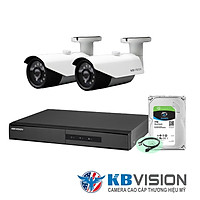 Bộ Camera KBvision/Siêu rẻ mà chất luợng cao - Gồm 2 Camera, đầu ghi 4CH và ổ cứng 1TB - Hàng chính hãng
